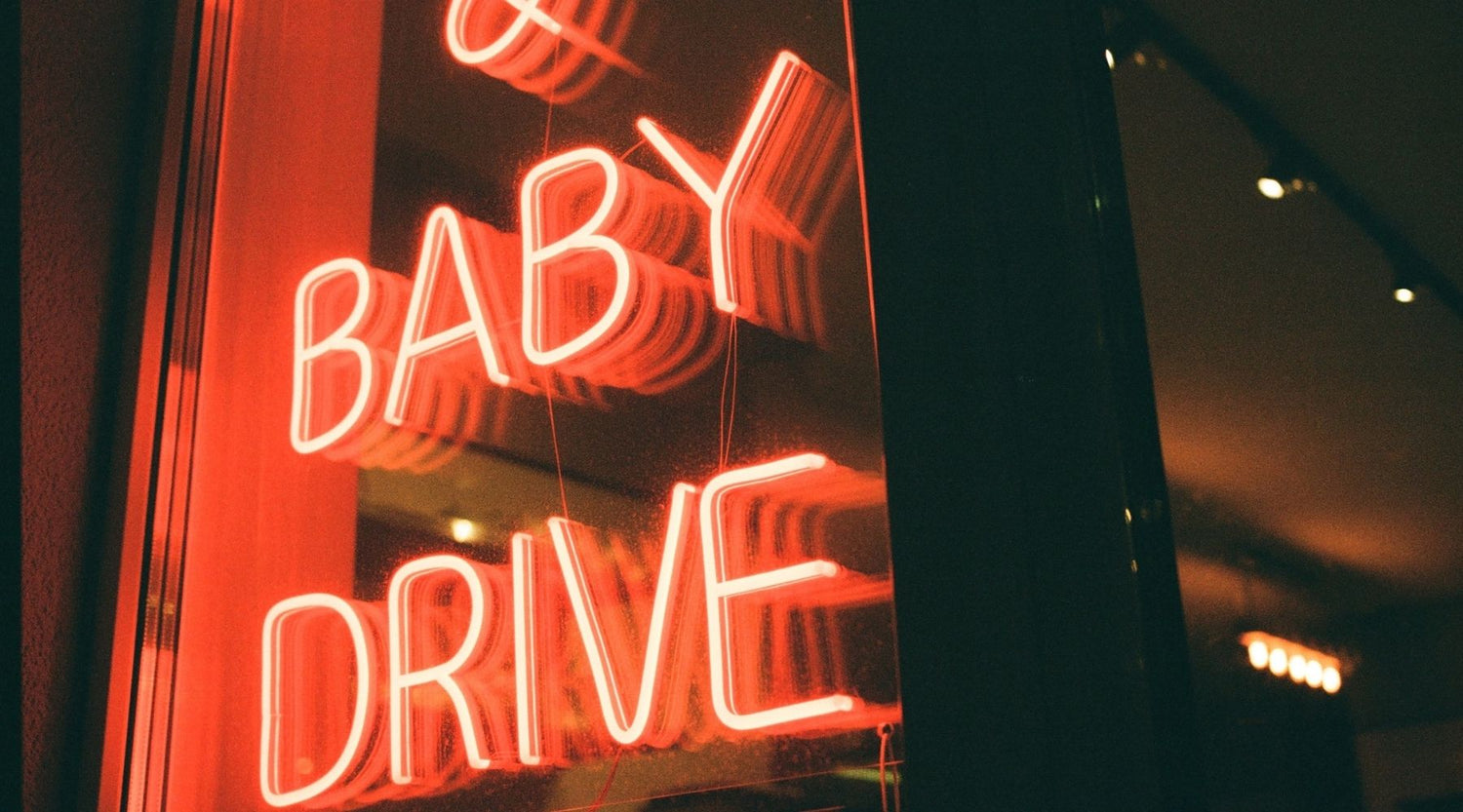 baby drive neon sign