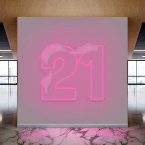 21 Neon Sign