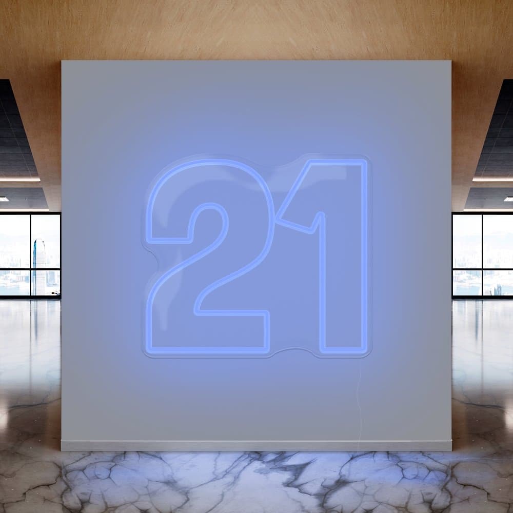 21 Neon Sign