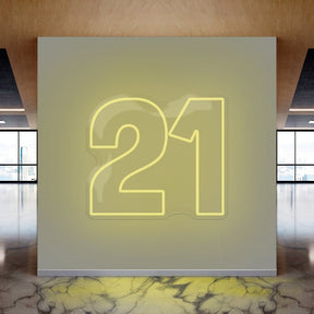 21 Neon Sign