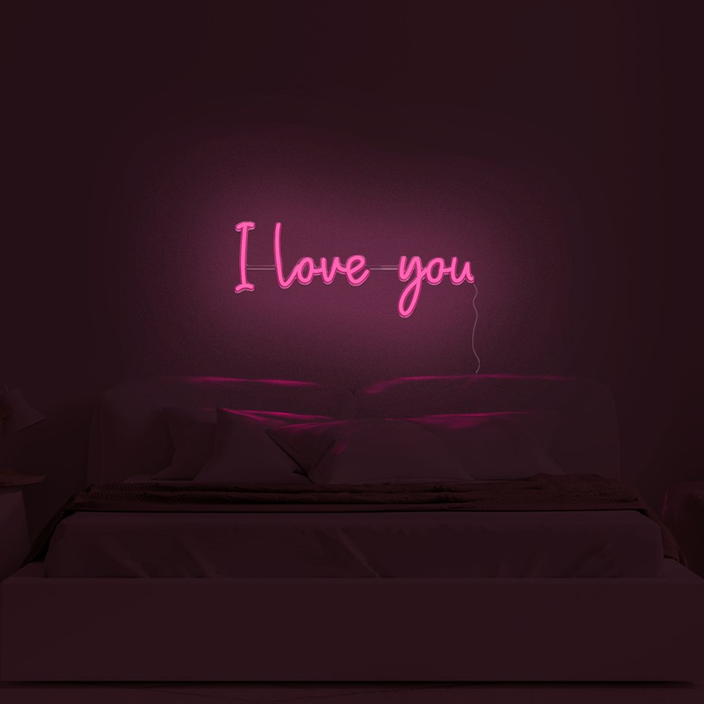 I Love You Neon Sign