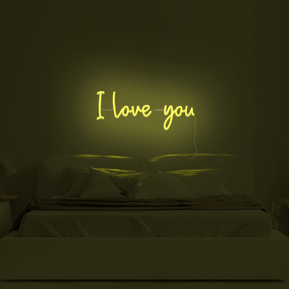 I Love You Neon Sign