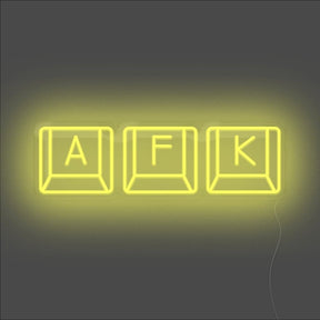 AFK Keyboard Neon Sign