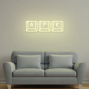 AFK Keyboard Neon Sign