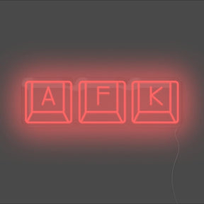 AFK Keyboard Neon Sign