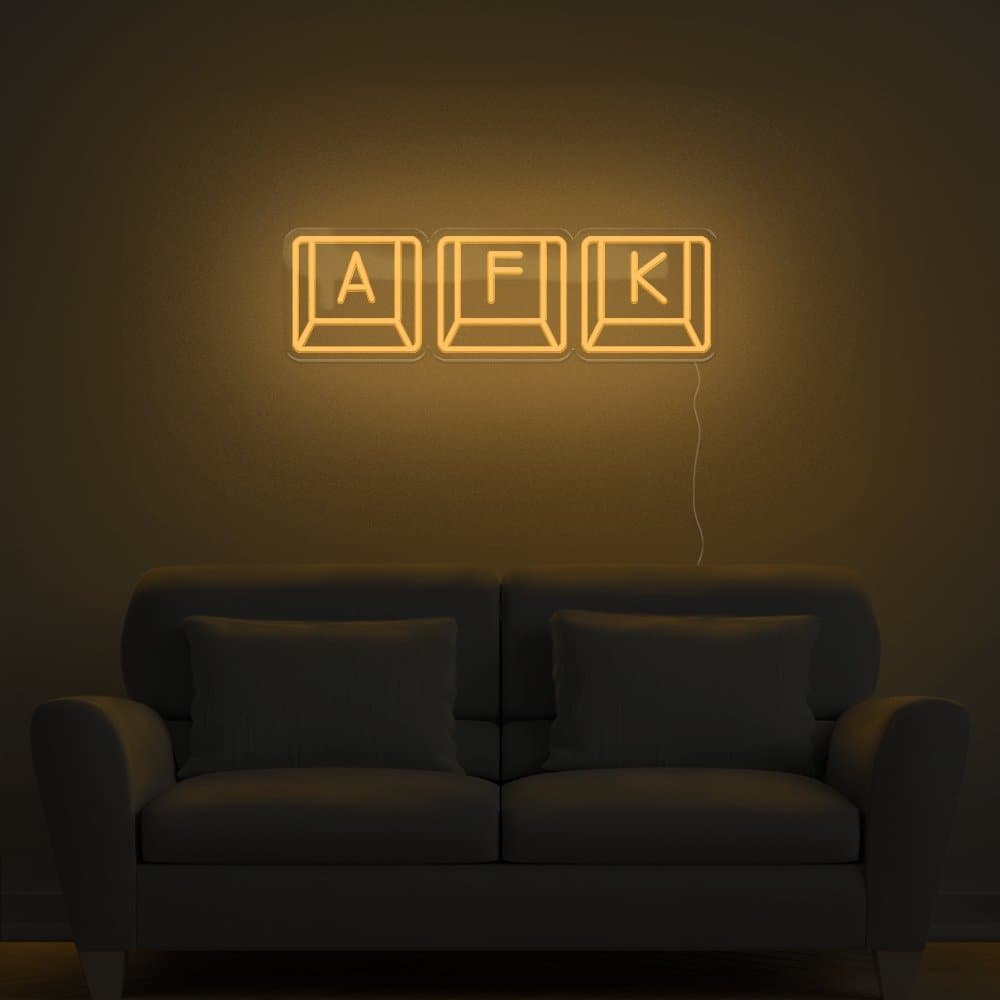 AFK Keyboard Neon Sign