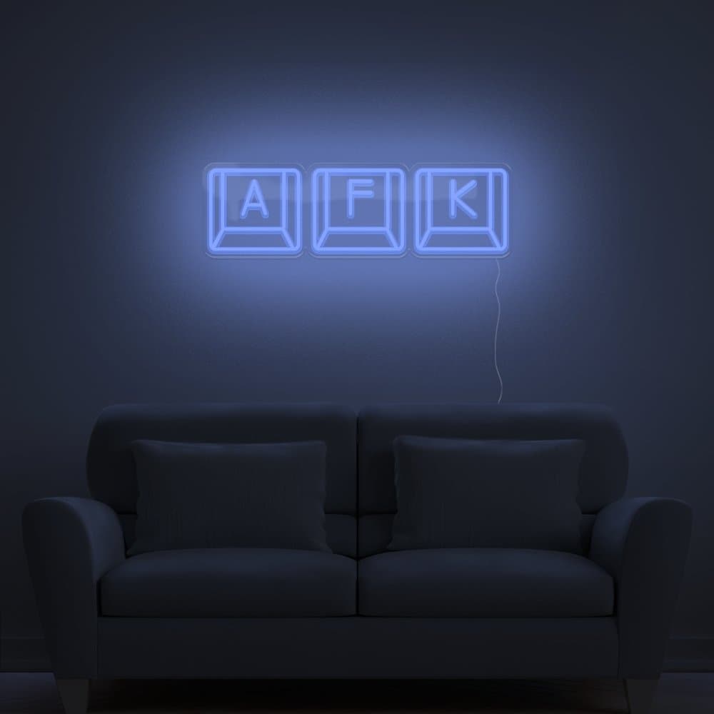 AFK Keyboard Neon Sign