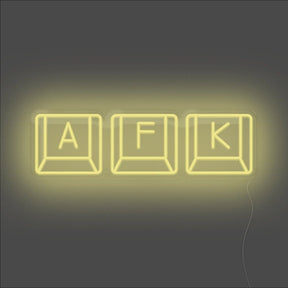 AFK Keyboard Neon Sign