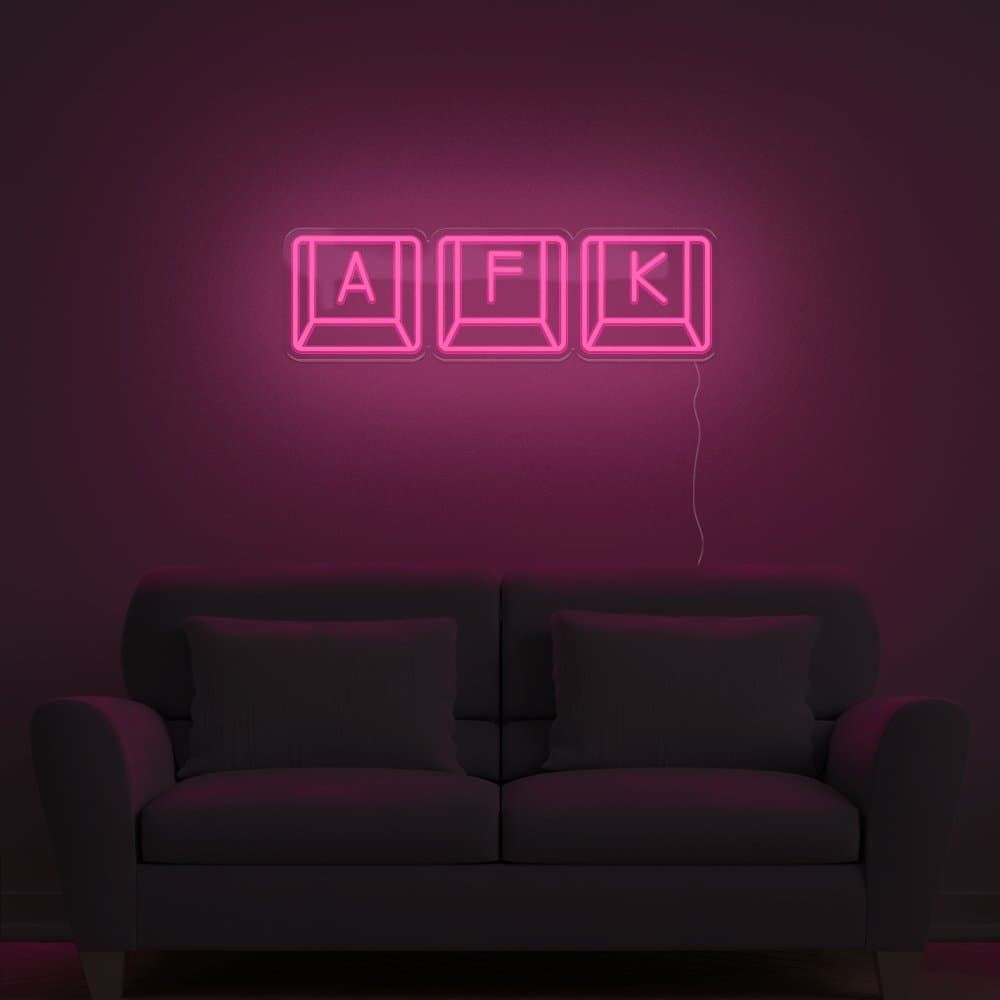 AFK Keyboard Neon Sign