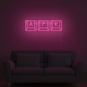 AFK Keyboard Neon Sign