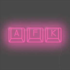 AFK Keyboard Neon Sign