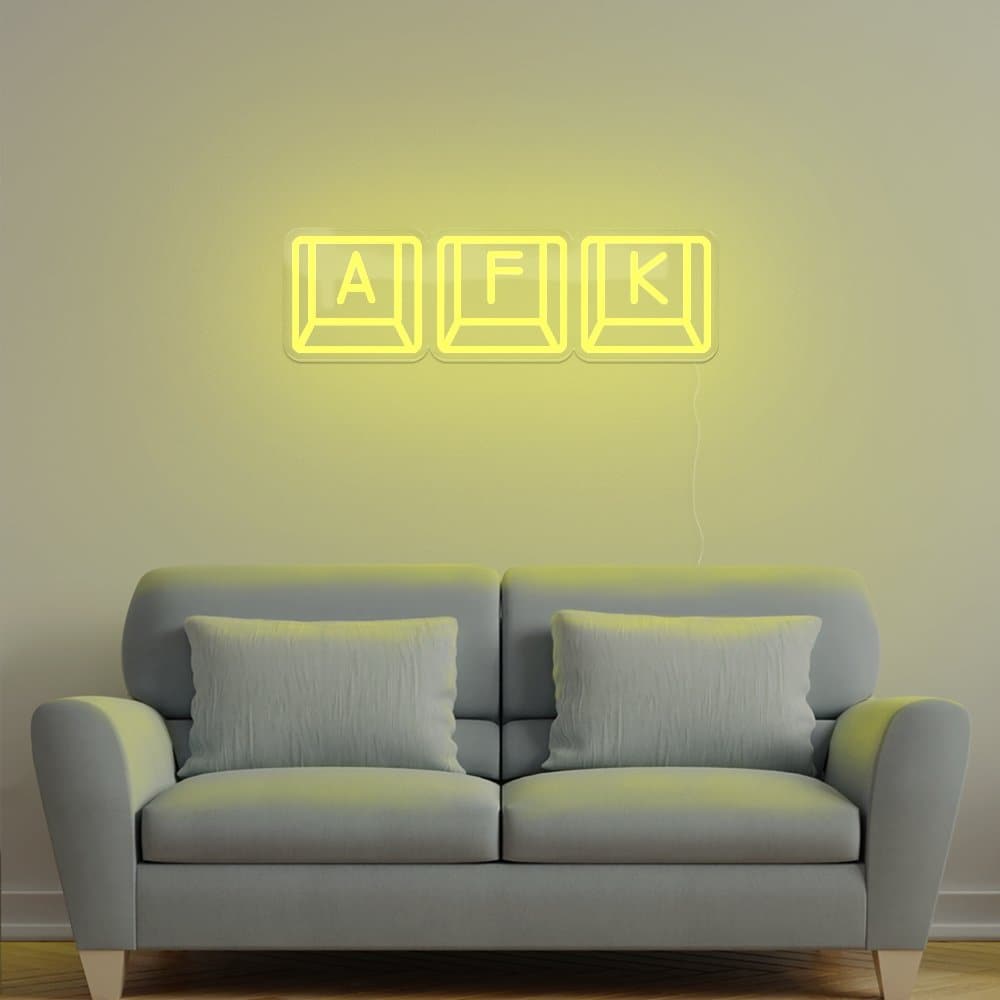 AFK Keyboard Neon Sign