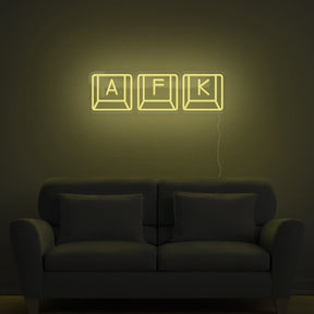 AFK Keyboard Neon Sign