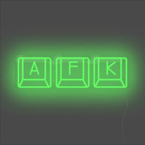 AFK Keyboard Neon Sign