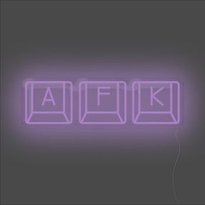 AFK Keyboard Neon Sign