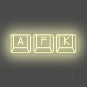 AFK Keyboard Neon Sign