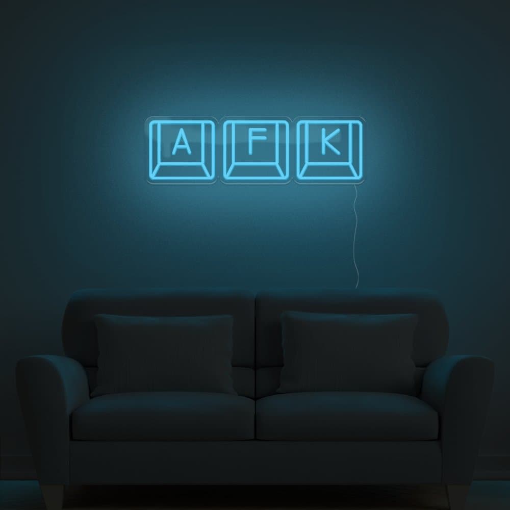 AFK Keyboard Neon Sign