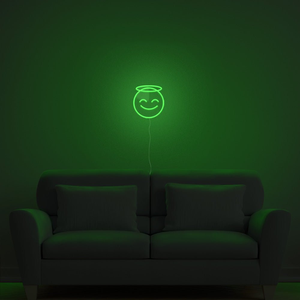 Angel Emoji Neon Sign