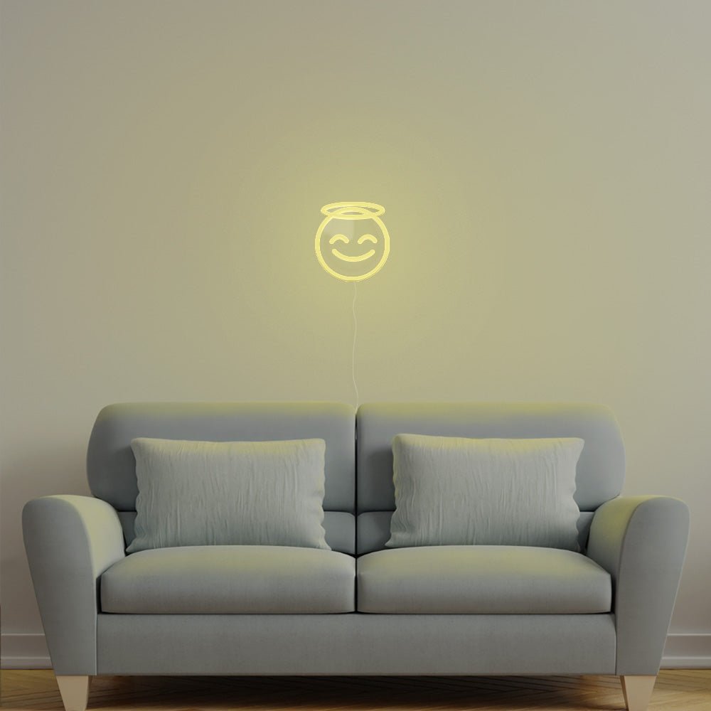 Angel Emoji Neon Sign