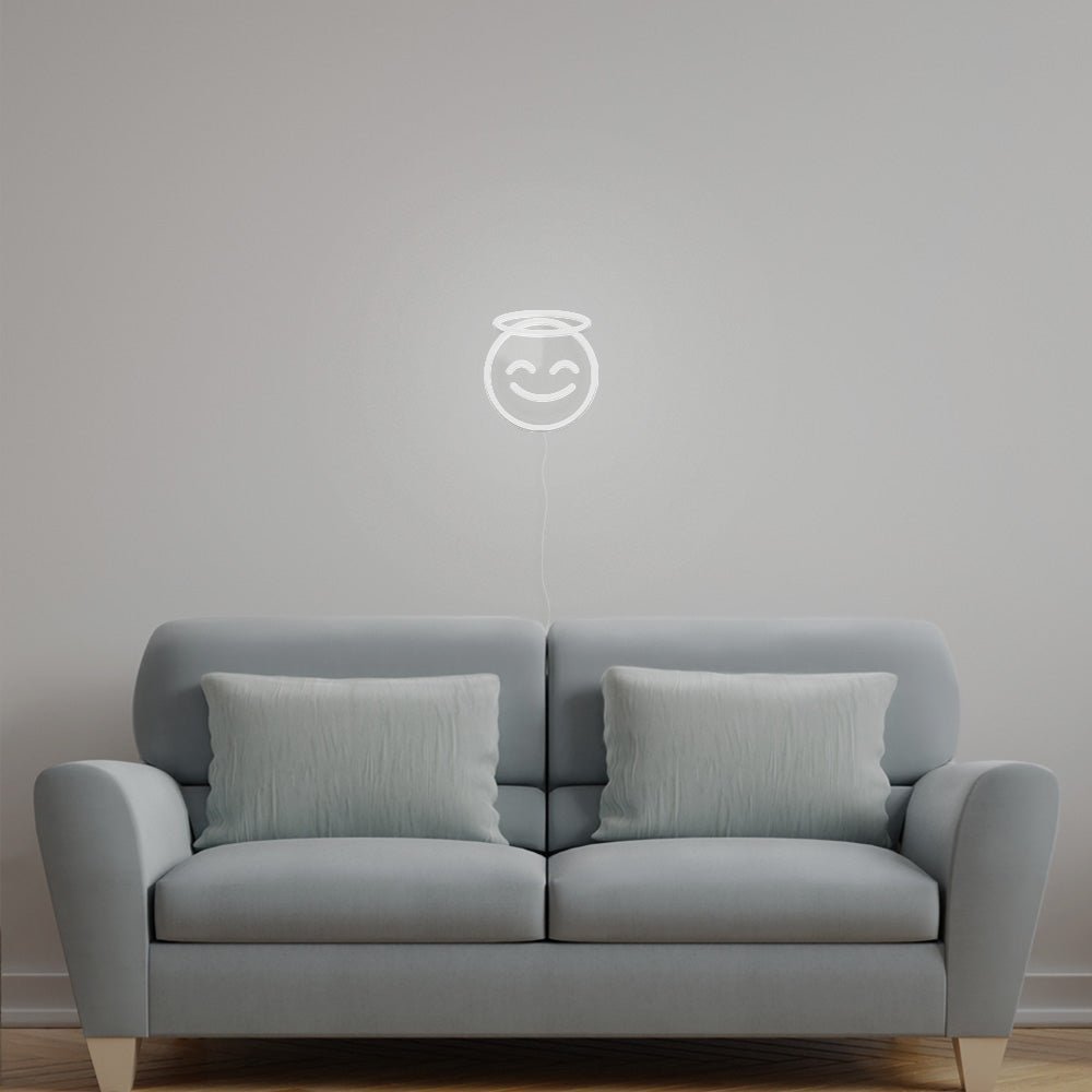 Angel Emoji Neon Sign