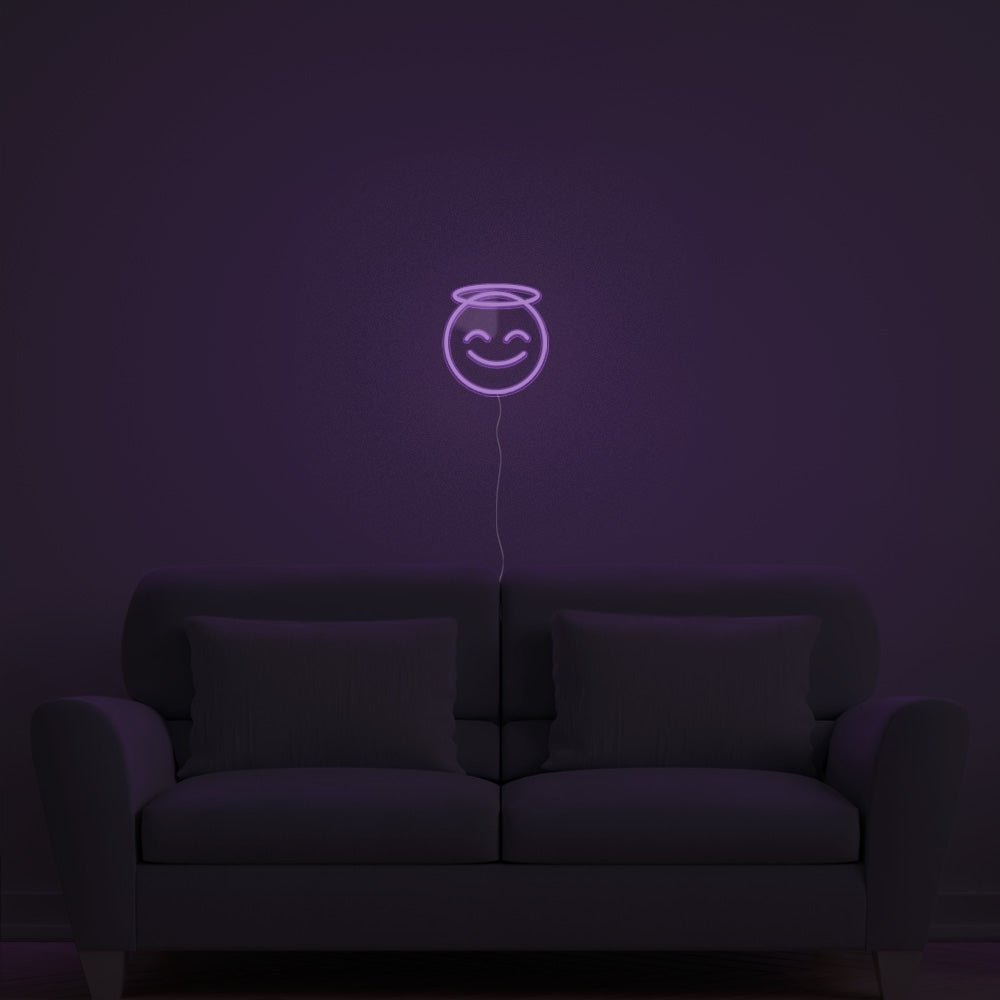 Angel Emoji Neon Sign