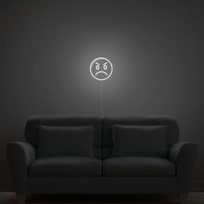 Angry Emoji Neon Sign