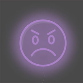 Angry Emoji Neon Sign