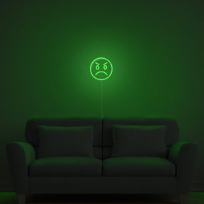 Angry Emoji Neon Sign