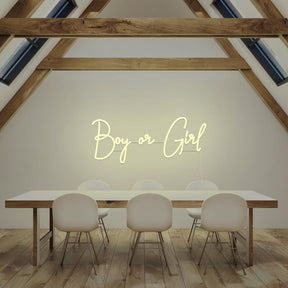 Boy or Girl Neon Sign