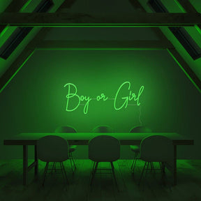 Boy or Girl Neon Sign