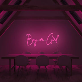 Boy or Girl Neon Sign