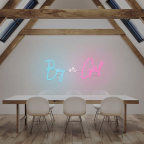 Boy or Girl Neon Sign