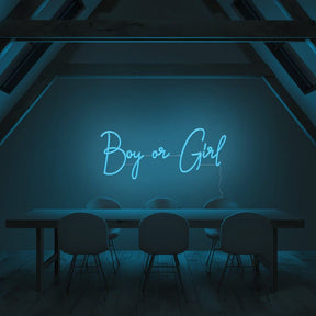 Boy or Girl Neon Sign