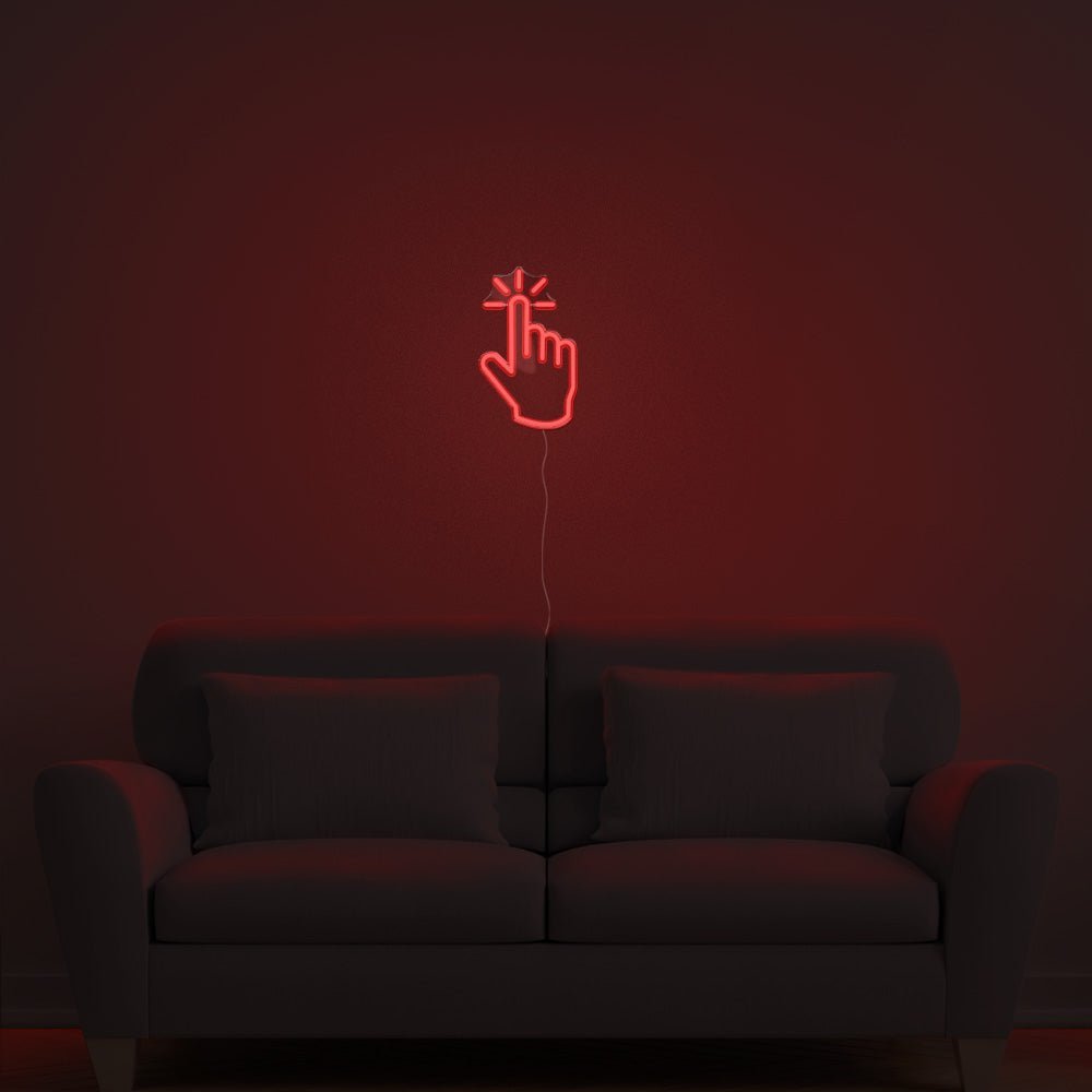 Click Hand Neon Sign