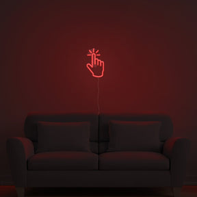 Click Hand Neon Sign