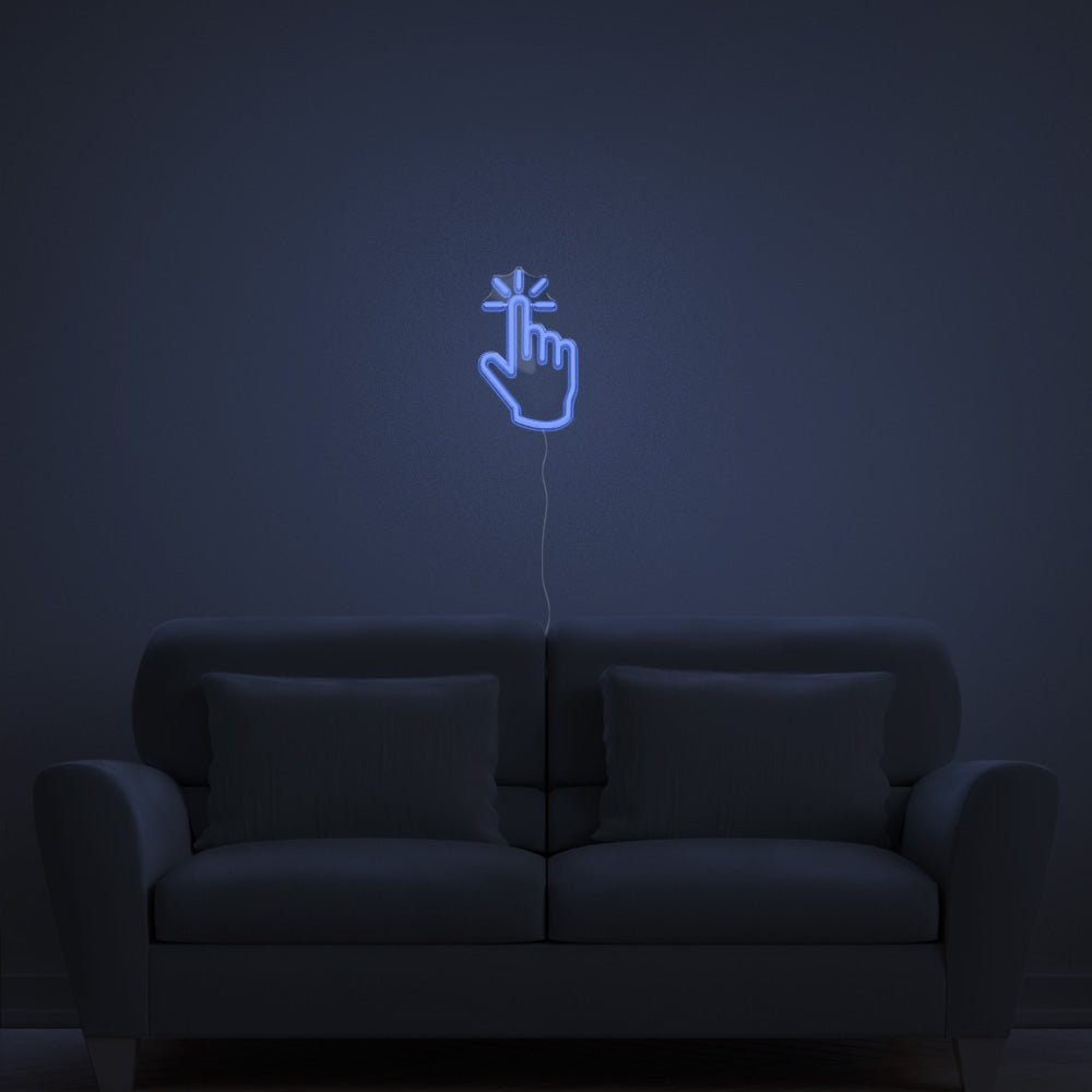 Click Hand Neon Sign