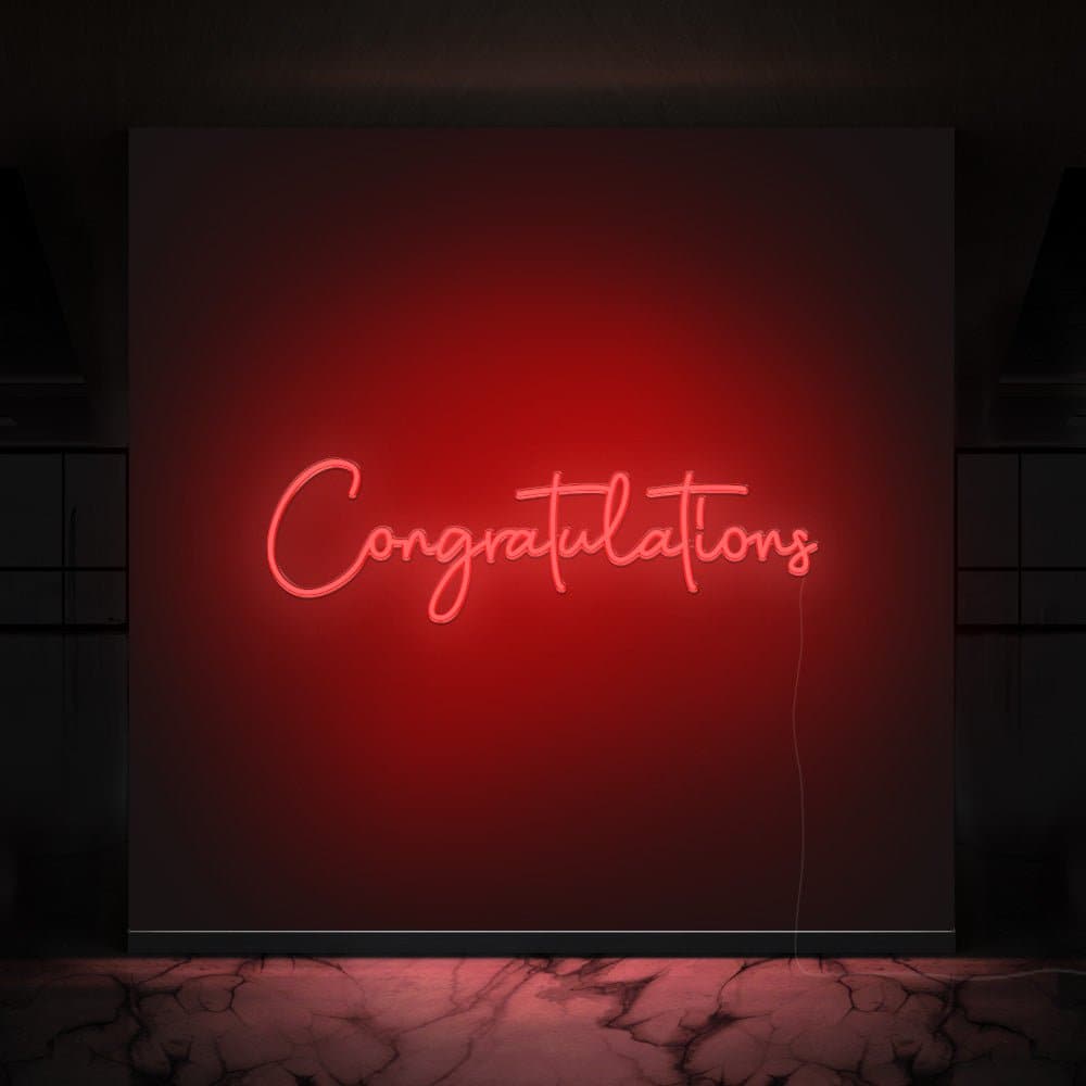 Congratulations Neon Sign