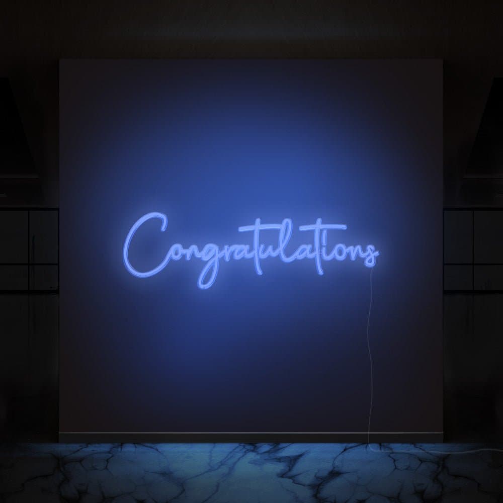 Congratulations Neon Sign