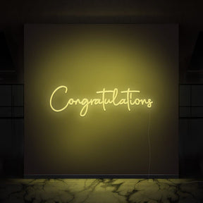 Congratulations Neon Sign