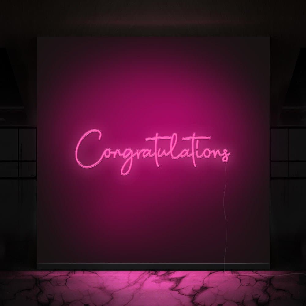 Congratulations Neon Sign