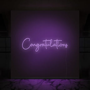 Congratulations Neon Sign