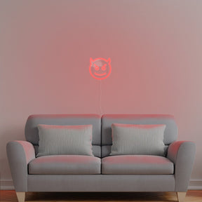 Devil Emoji Neon Sign