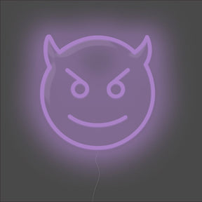 Devil Emoji Neon Sign