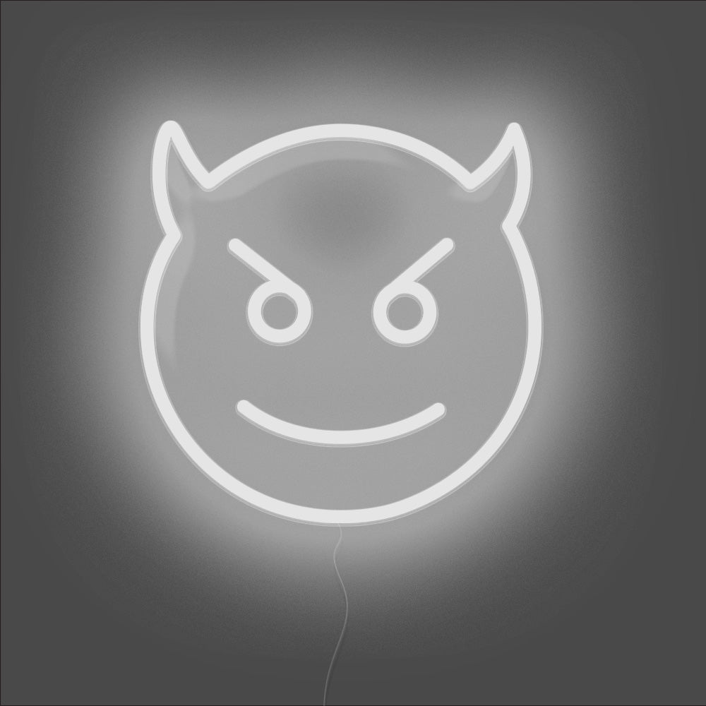 Devil Neon Sign - Unrivaled Neon - White #color_white