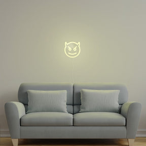 Devil Emoji Neon Sign