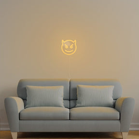 Devil Emoji Neon Sign