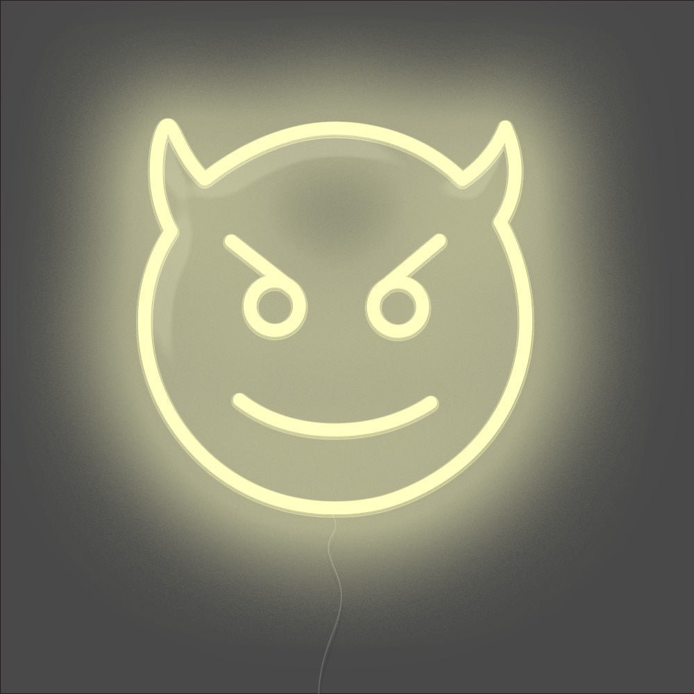 Devil Neon Sign - Unrivaled Neon - Warm White #color_warm white