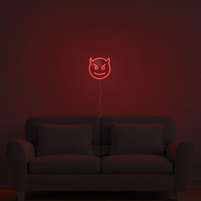 Devil Emoji Neon Sign