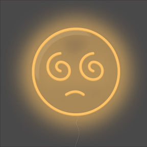 Dizzy Emoji Neon Sign