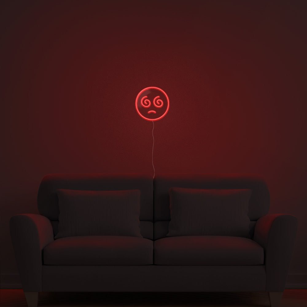 Dizzy Emoji Neon Sign